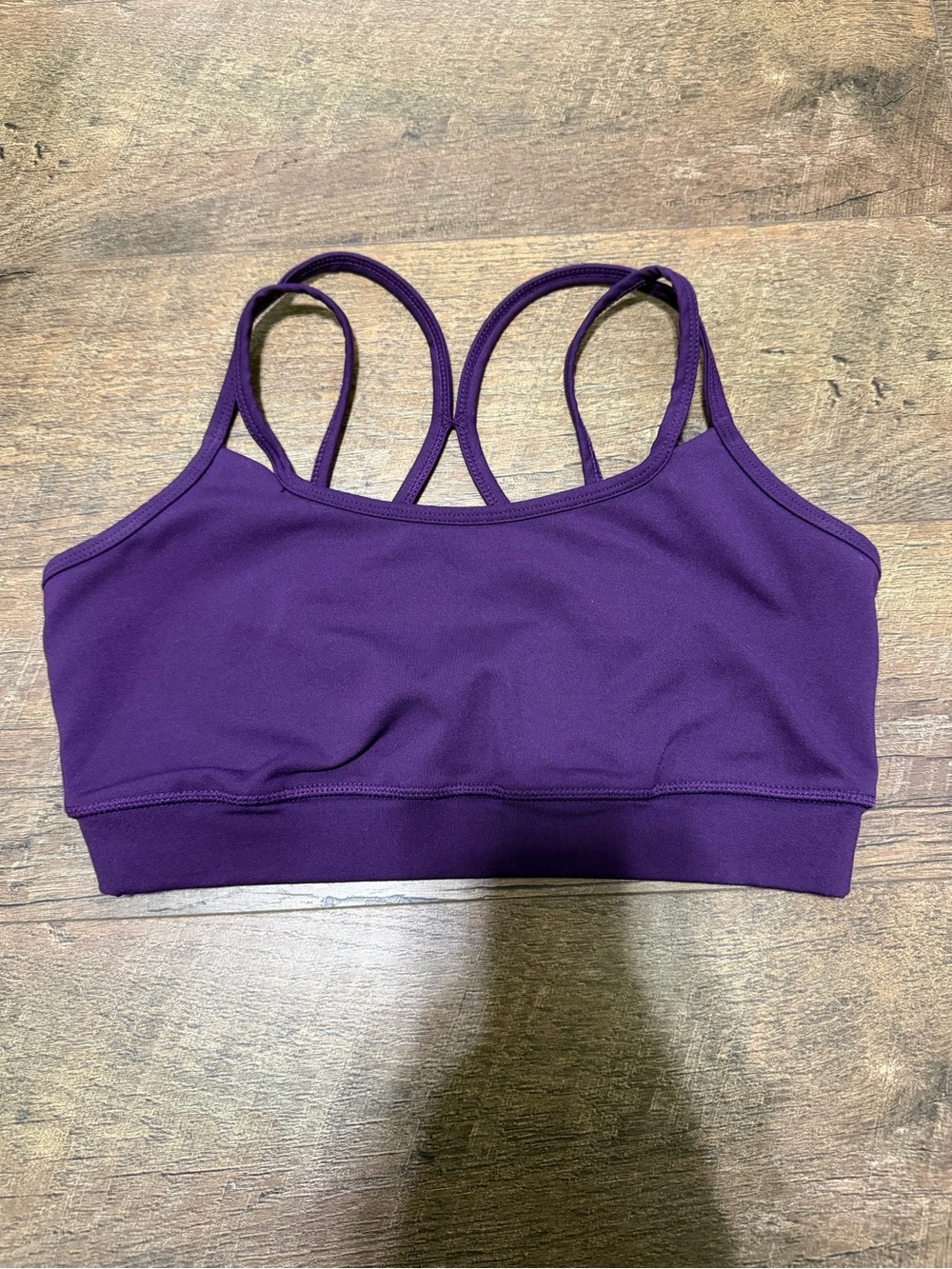 GAIAM Deep Purple Double-Strap Sports Bra